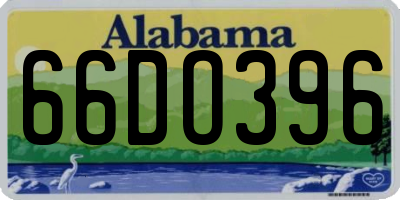 AL license plate 66DO396