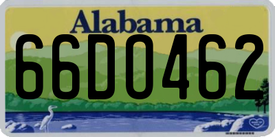 AL license plate 66DO462
