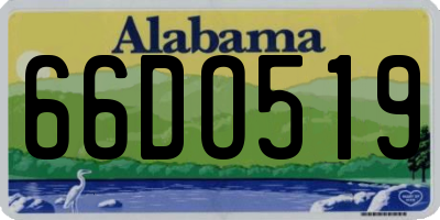 AL license plate 66DO519