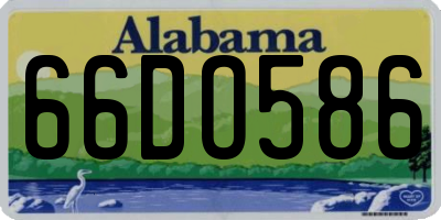 AL license plate 66DO586