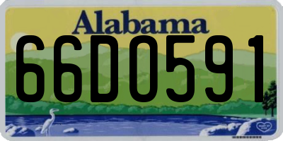 AL license plate 66DO591