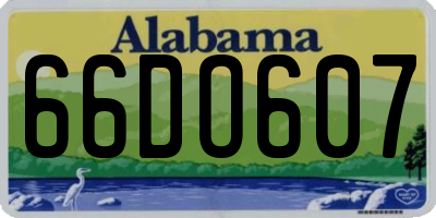 AL license plate 66DO607