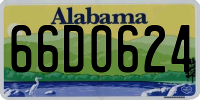 AL license plate 66DO624