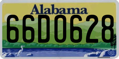 AL license plate 66DO628