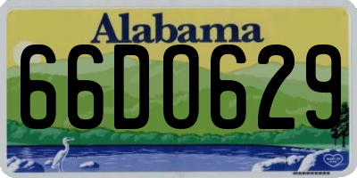 AL license plate 66DO629