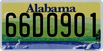 AL license plate 66DO901