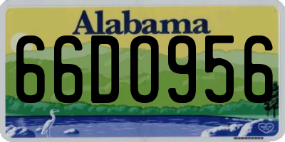 AL license plate 66DO956