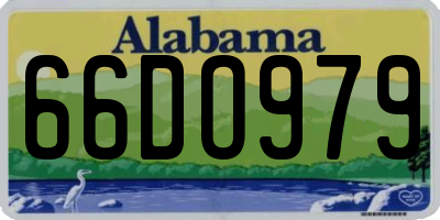 AL license plate 66DO979