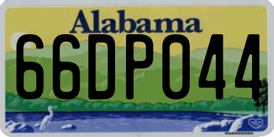 AL license plate 66DP044