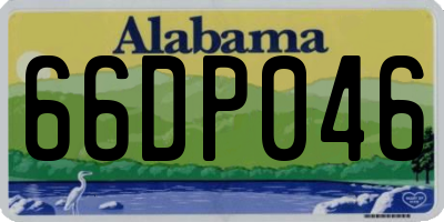 AL license plate 66DP046