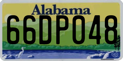 AL license plate 66DP048