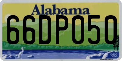 AL license plate 66DP050