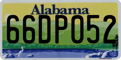 AL license plate 66DP052