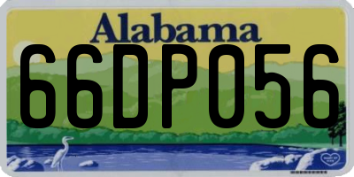 AL license plate 66DP056
