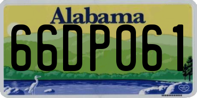 AL license plate 66DP061