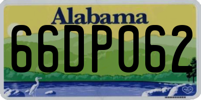 AL license plate 66DP062