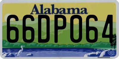 AL license plate 66DP064