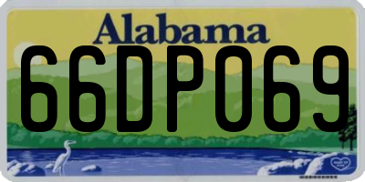AL license plate 66DP069