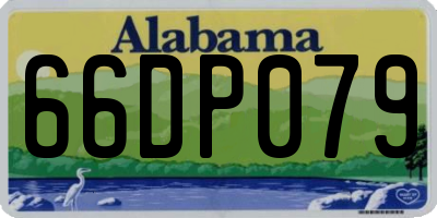AL license plate 66DP079