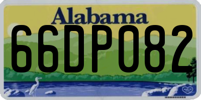 AL license plate 66DP082