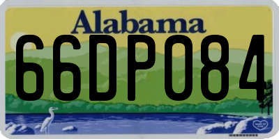 AL license plate 66DP084