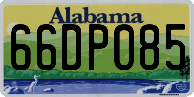 AL license plate 66DP085