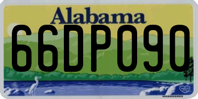 AL license plate 66DP090