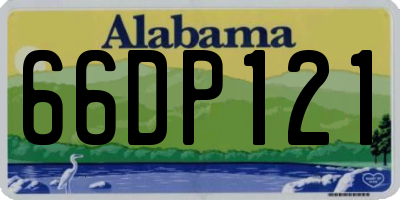 AL license plate 66DP121