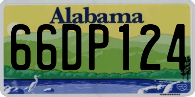 AL license plate 66DP124