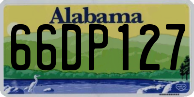 AL license plate 66DP127