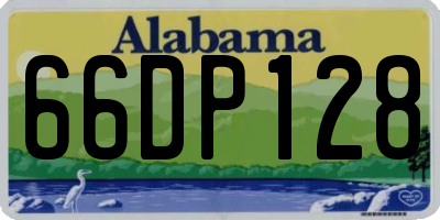 AL license plate 66DP128