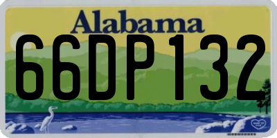 AL license plate 66DP132
