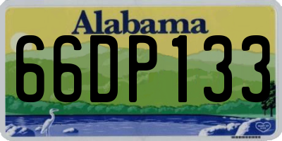 AL license plate 66DP133