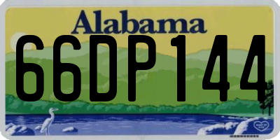 AL license plate 66DP144