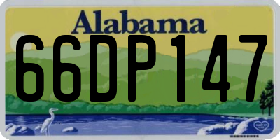 AL license plate 66DP147