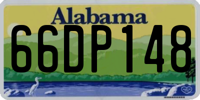 AL license plate 66DP148