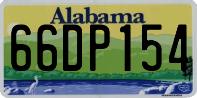 AL license plate 66DP154