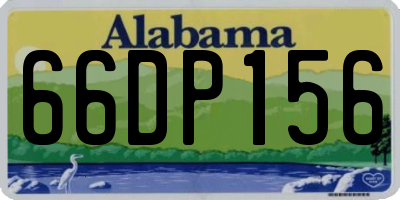 AL license plate 66DP156