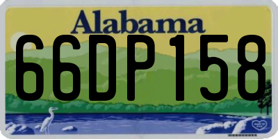 AL license plate 66DP158