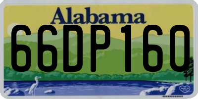 AL license plate 66DP160