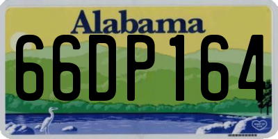 AL license plate 66DP164