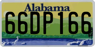 AL license plate 66DP166