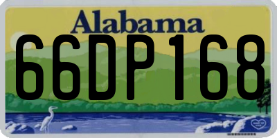 AL license plate 66DP168
