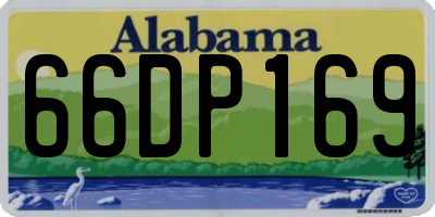 AL license plate 66DP169