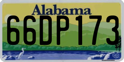 AL license plate 66DP173