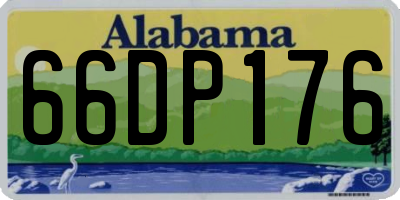 AL license plate 66DP176