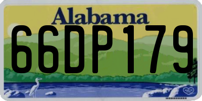 AL license plate 66DP179