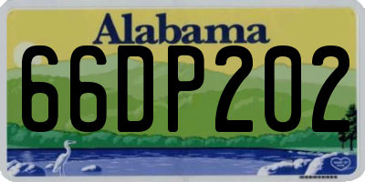 AL license plate 66DP202