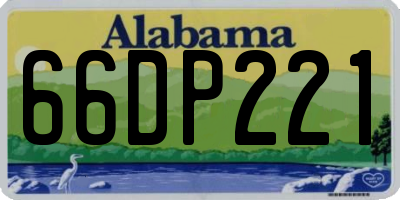 AL license plate 66DP221