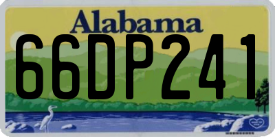 AL license plate 66DP241